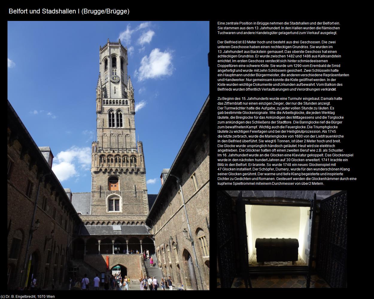 Belfort und Stadshallen I (Brugge/Brügge ) in Kulturatlas-BELGIEN