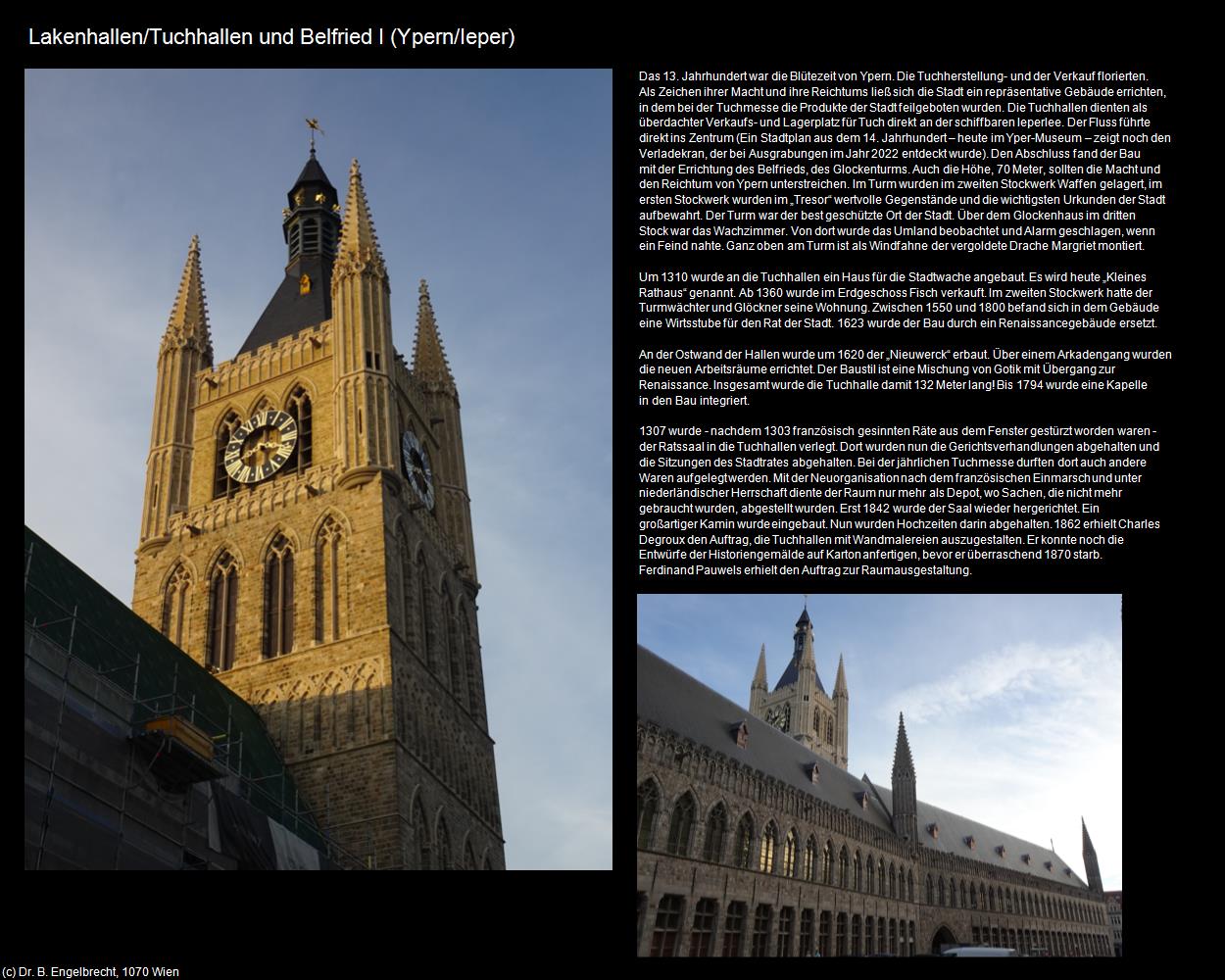 Lakenhallen/Tuchhallen und Belfried I  (Ypern/Ieper) in Kulturatlas-BELGIEN