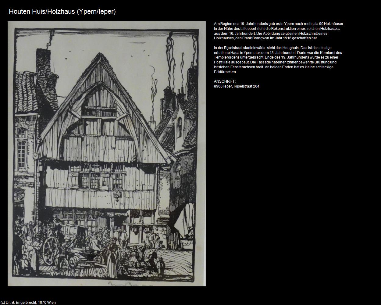 Houten Huis/Holzhaus (Ypern/Ieper) in Kulturatlas-BELGIEN