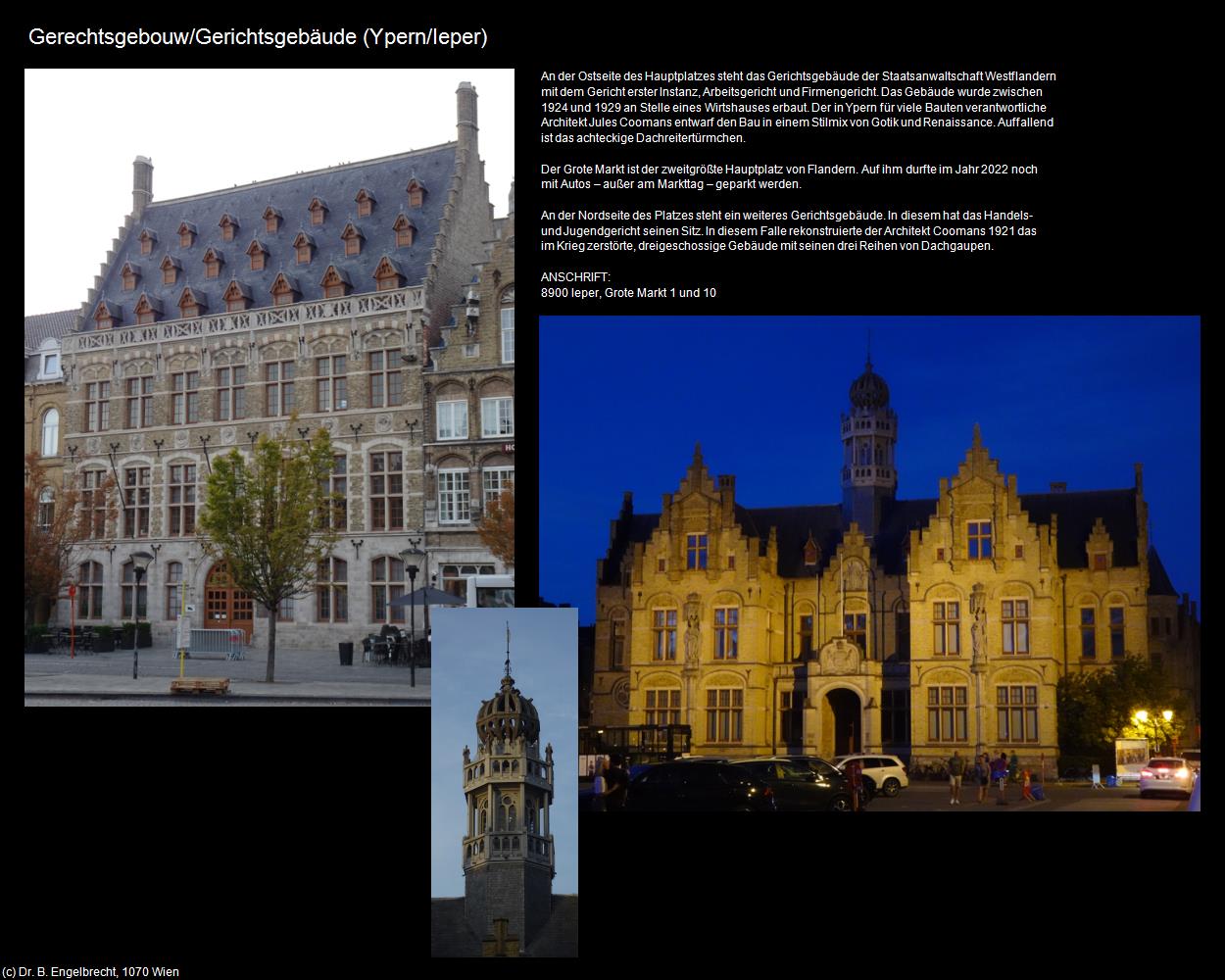 Gerechtsgebouw/Gerichtsgebäude (Ypern/Ieper) in Kulturatlas-BELGIEN