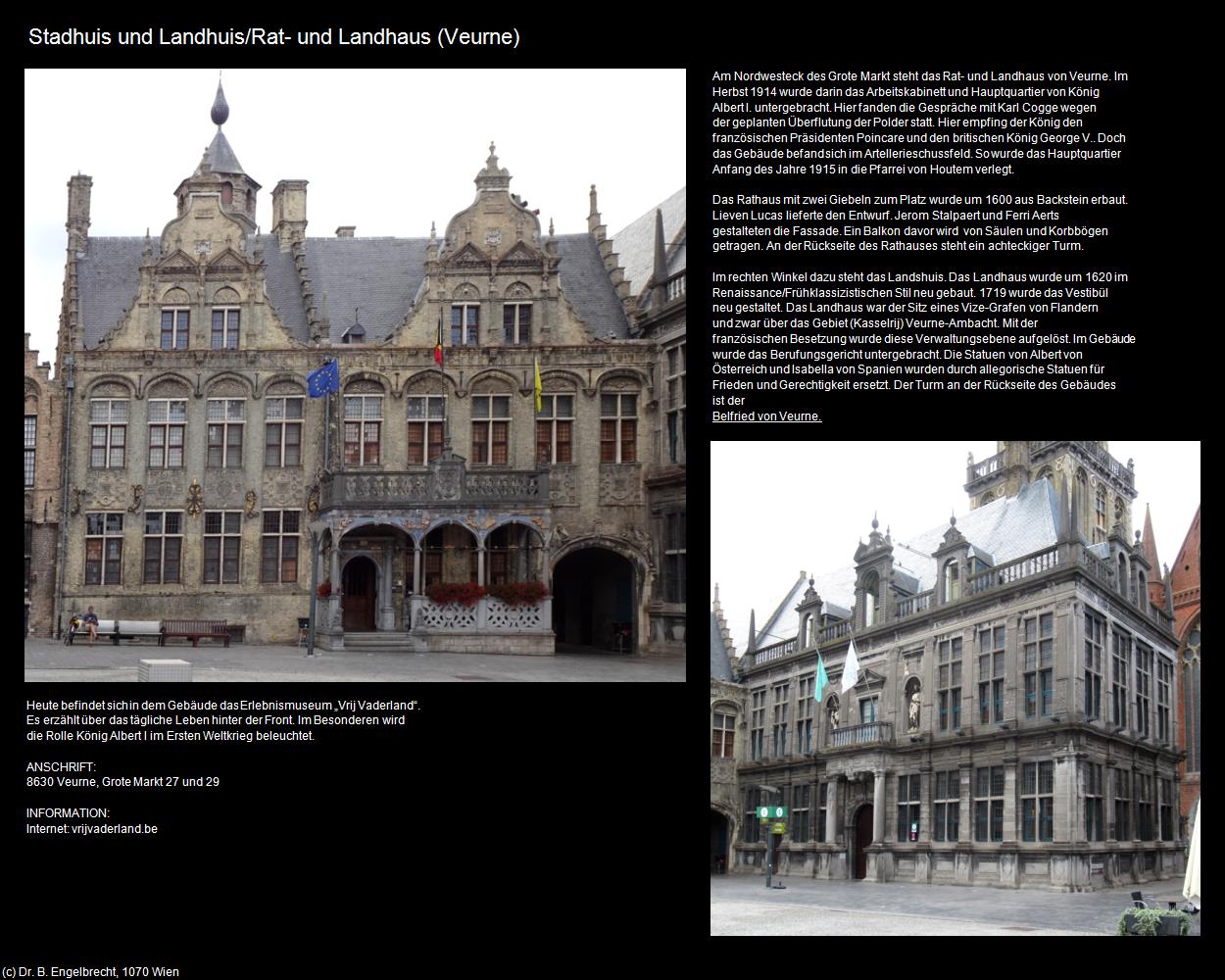 Stadhuis und Landhuis/Rat- und Landhaus (Veurne) in Kulturatlas-BELGIEN(c)B.Engelbrecht