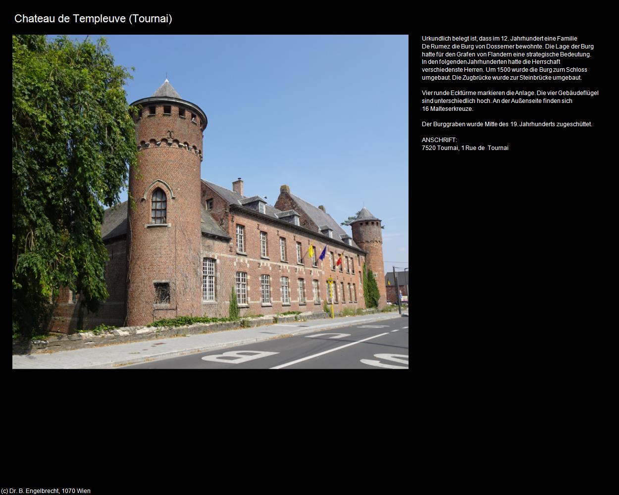 Chateau de Templeuve (Tournai) in Kulturatlas-BELGIEN