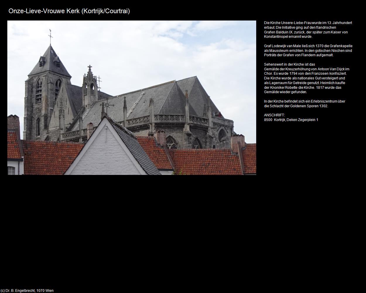 Onze-Lieve-Vrouwe Kerk (Kortrijk/Courtrai) in Kulturatlas-BELGIEN