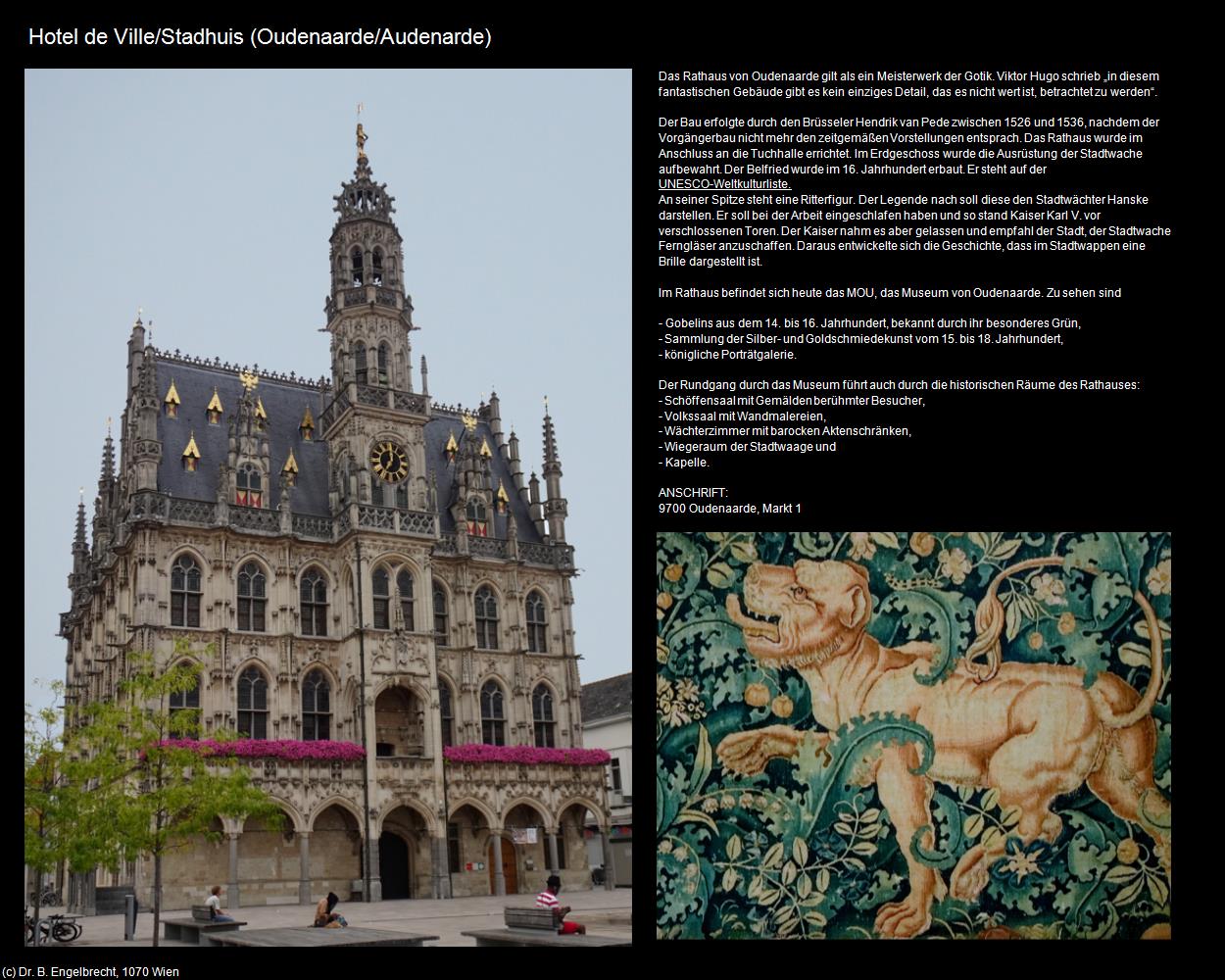 Stadhuis (Oudenaarde/Audenarde) in Kulturatlas-BELGIEN(c)B.Engelbrecht