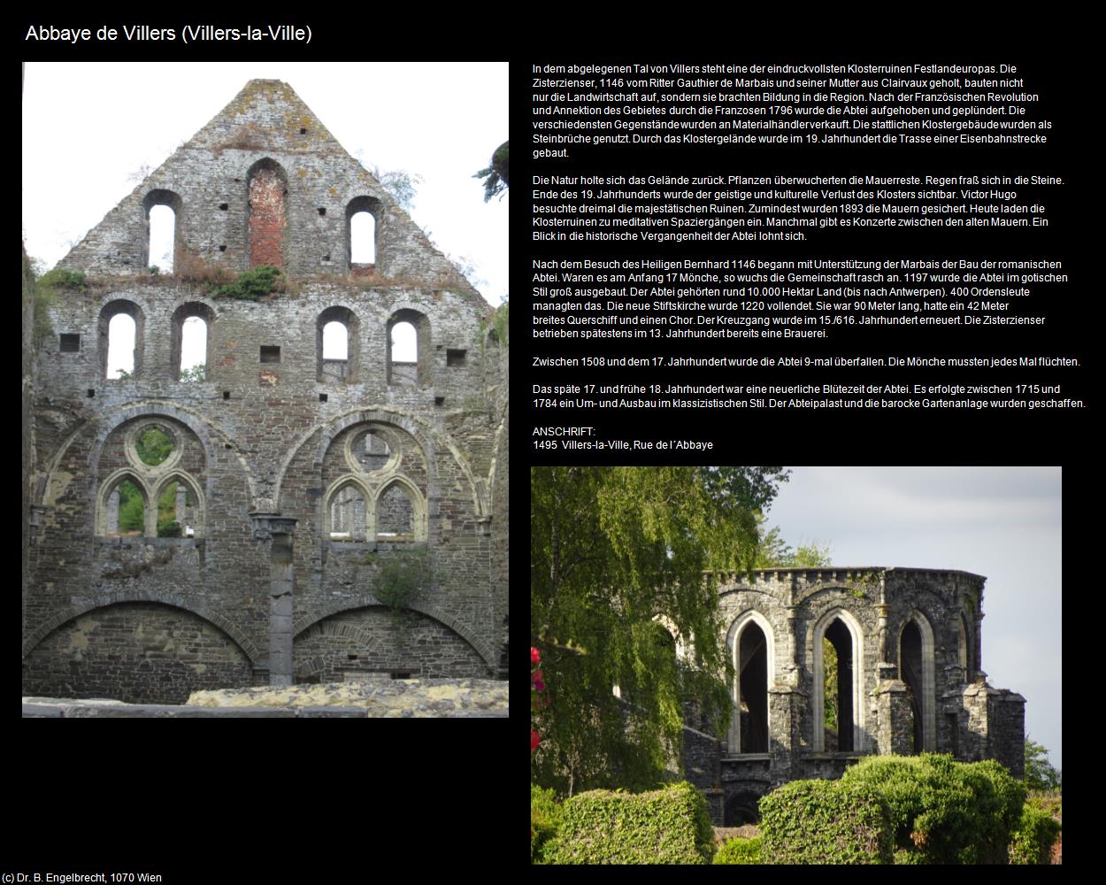 Abbaye de Villers (Villers-la-Ville) in Kulturatlas-BELGIEN