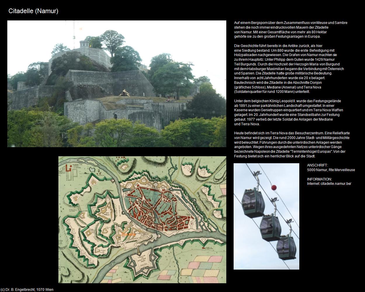 Citadelle  (Namur) in Kulturatlas-BELGIEN