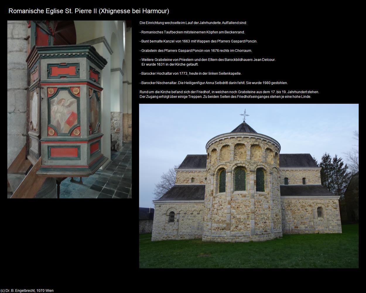 Rom. Eglise St. Pierre II (Xhignesse bei Harmour) in Kulturatlas-BELGIEN