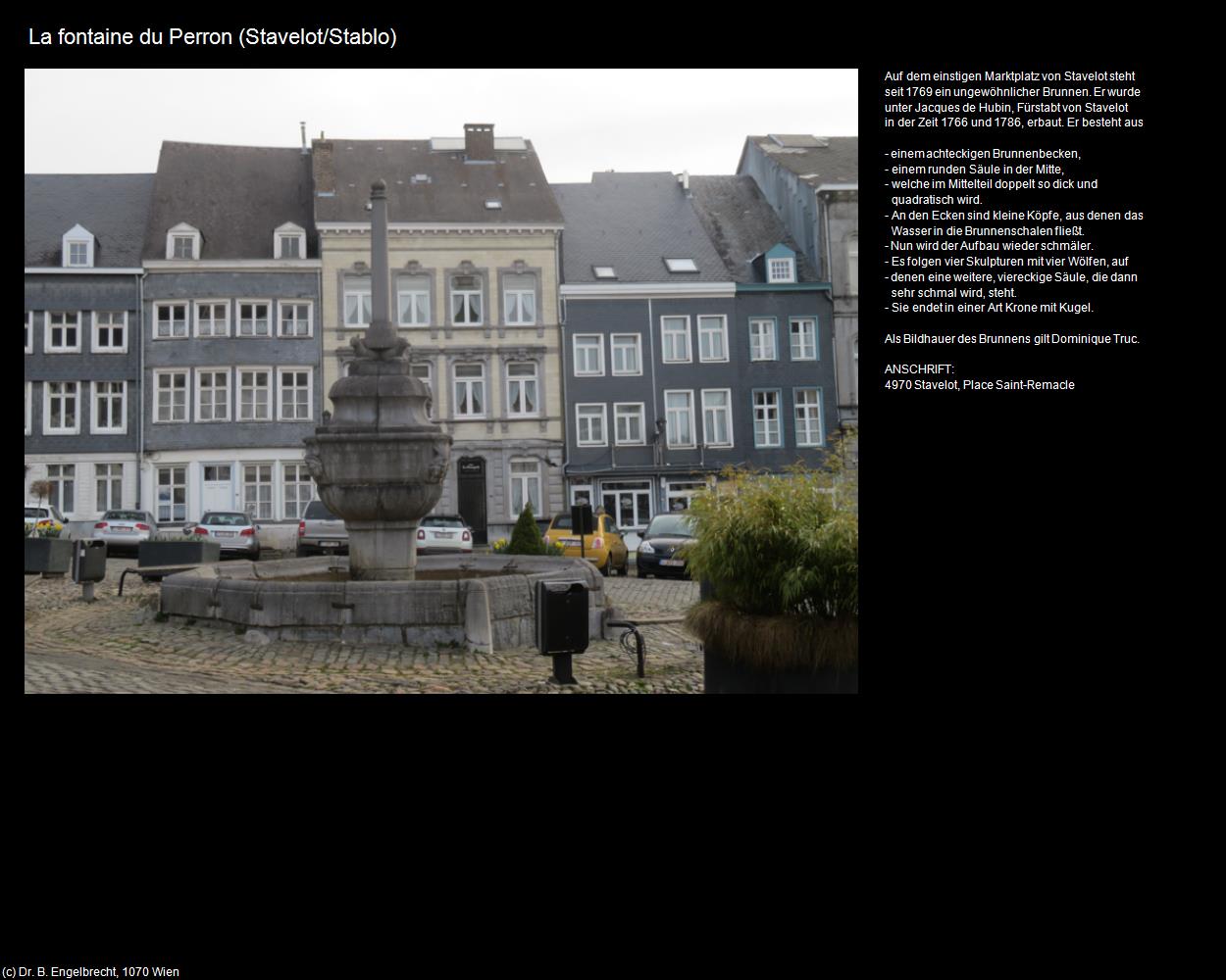 La fontaine du Perron (Stavelot/Stablo) in Kulturatlas-BELGIEN