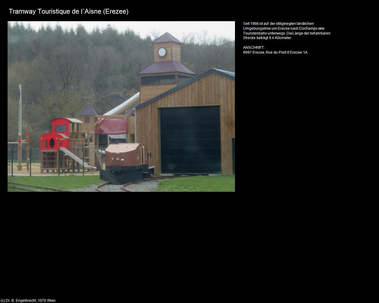 Tramway Touristique de l‘Aisne (Erezee) in Kulturatlas-BELGIEN