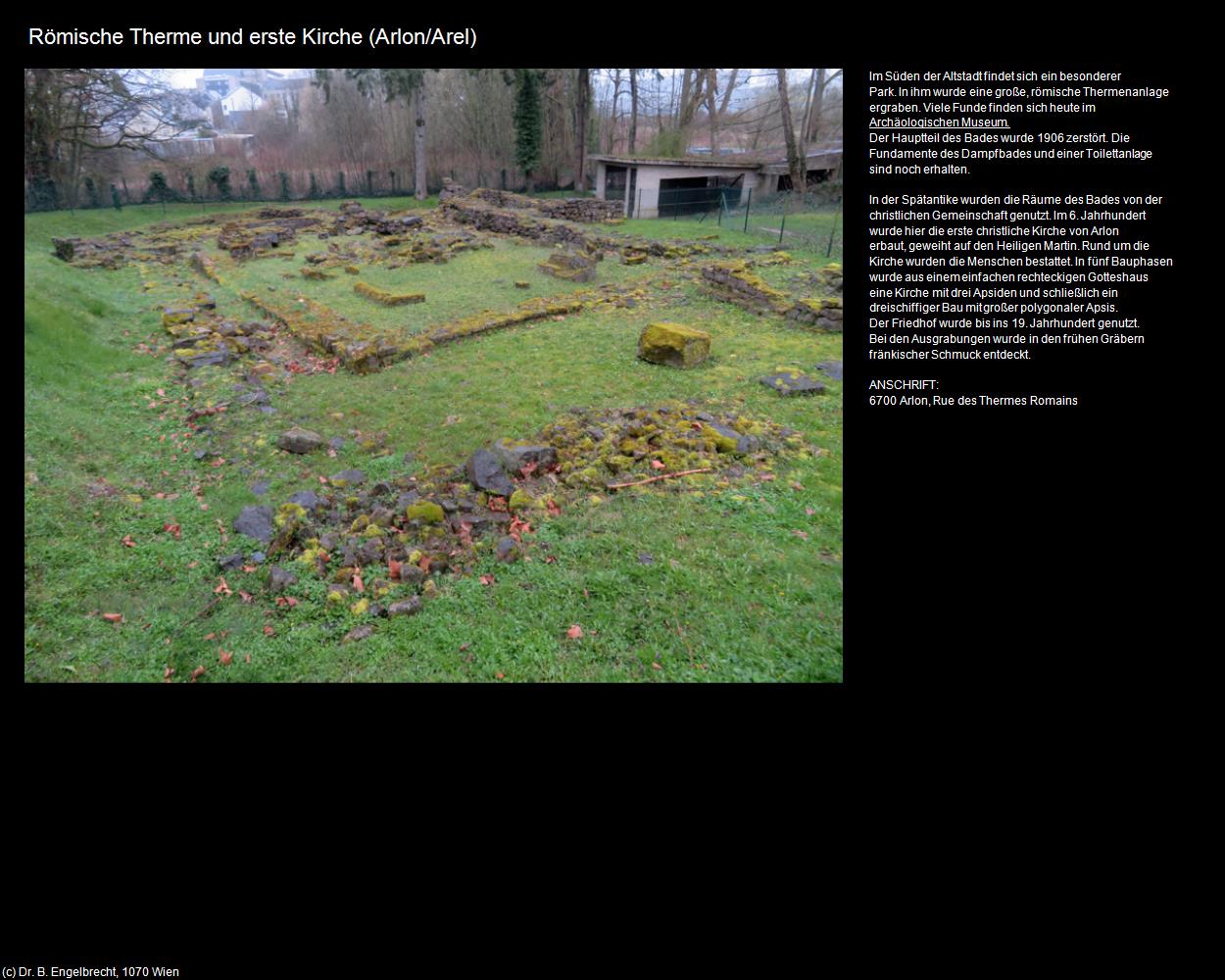 Römische Therme und erste Kirche (Arlon/Arel) in Kulturatlas-BELGIEN(c)B.Engelbrecht