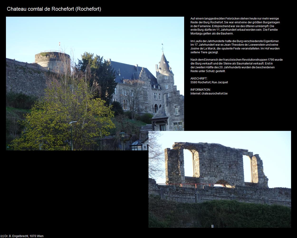 Chateau comtal de Rochefort (Rochefort) in Kulturatlas-BELGIEN