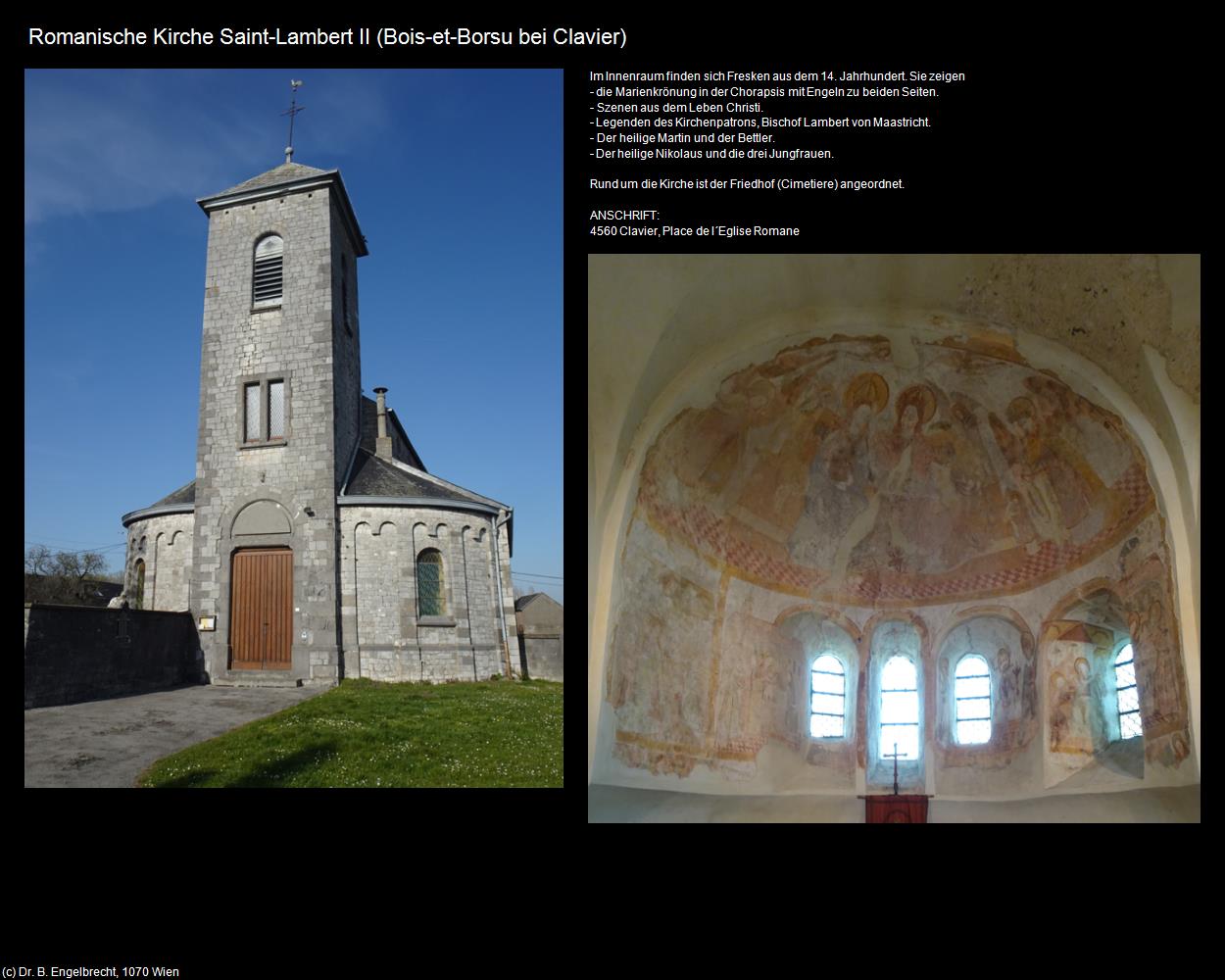 Romanische Kirche Saint-Lambert II  (Bois-et-Borsu bei Clavier) in Kulturatlas-BELGIEN