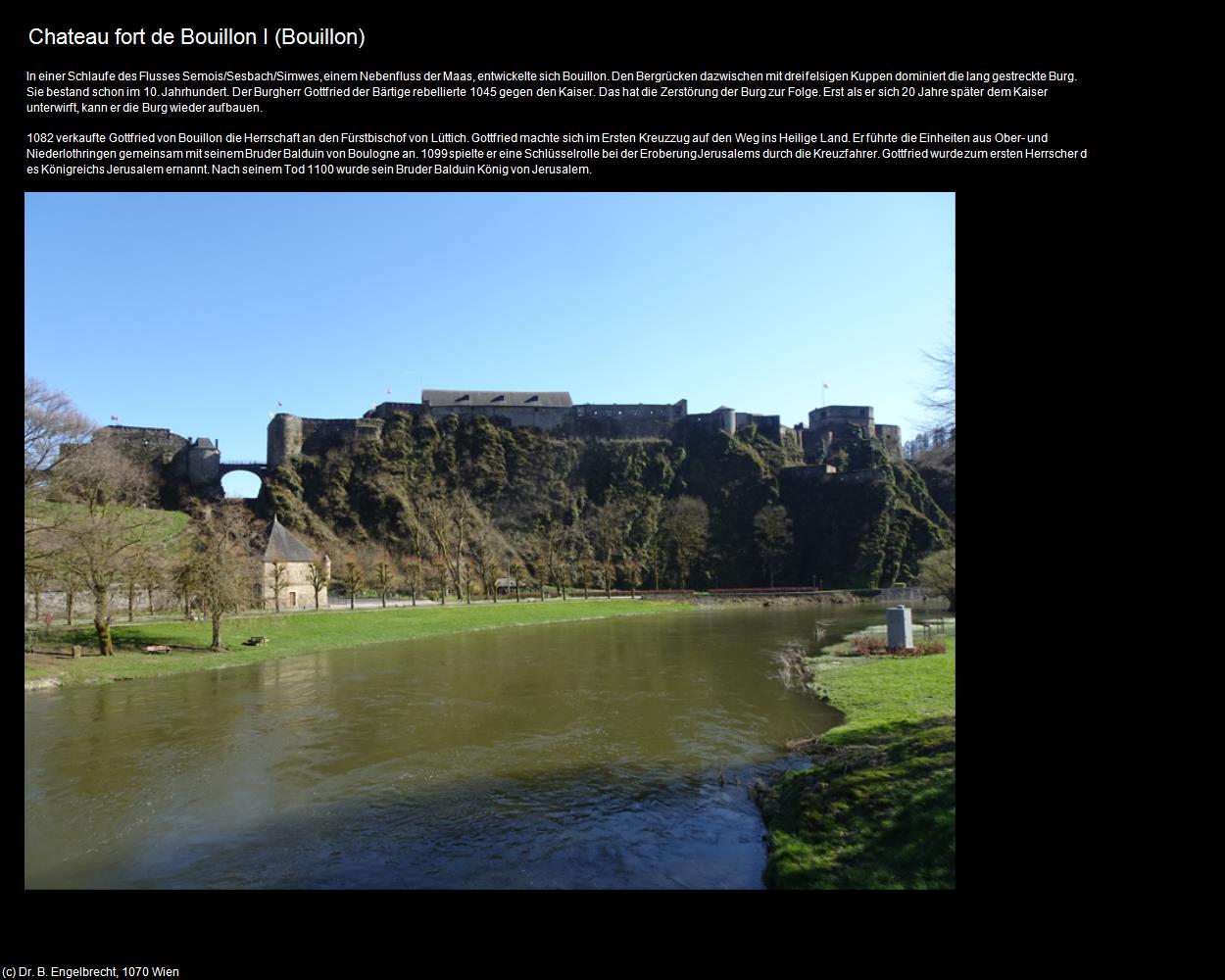 Chateau fort de Bouillon I (Bouillon) in Kulturatlas-BELGIEN