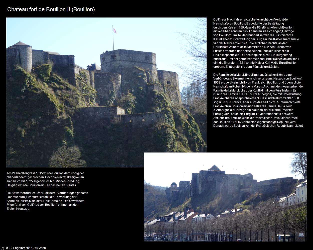 Chateau fort de Bouillon II (Bouillon) in Kulturatlas-BELGIEN