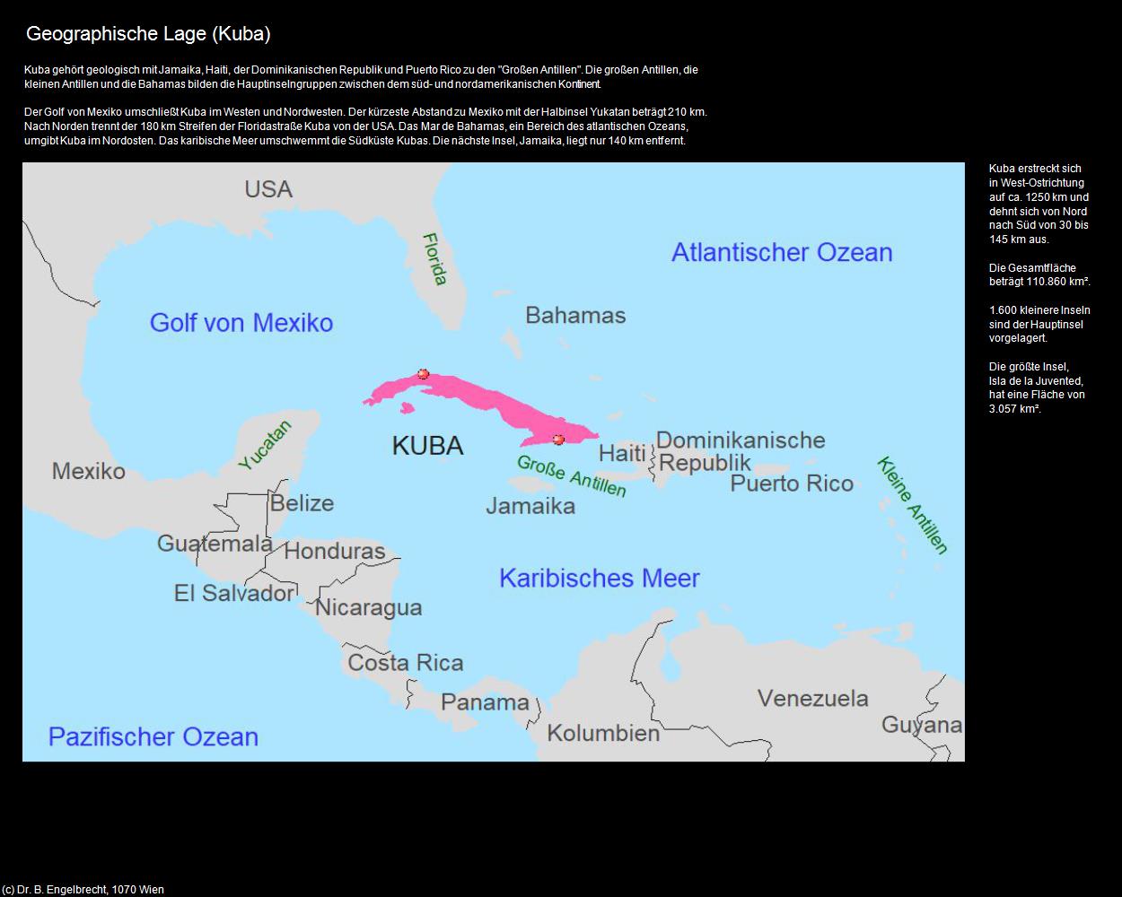 Geographische Lage (+LAND und LEUTE) in KUBA