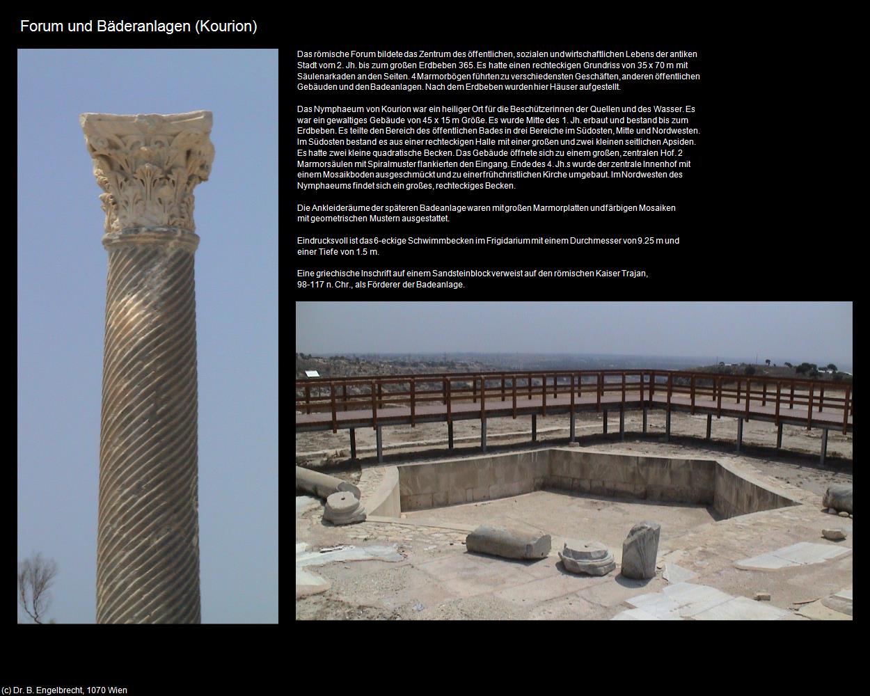 Forum und Bäderanlagen (Kourion) in ZYPERN-Insel der Aphrodite