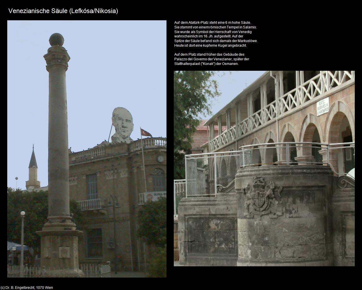 Venezianische Säule (Lefkósa-Nikosia/TRNC) in ZYPERN-Insel der Aphrodite