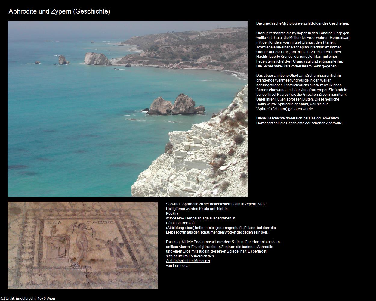 Aphrodite und Zypern (Pissouri) in ZYPERN-Insel der Aphrodite(c)B.Engelbrecht