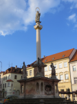 Unterer Platz mit Haus der Künste  (Znojmo/Znaim)