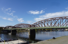 Eisenbahnbrücke bei Vysehrad (Praha/Prag-Stadtteile-im-Süden)