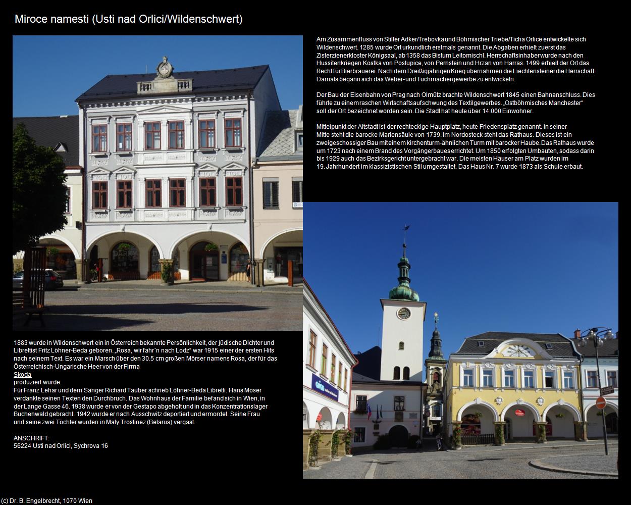Miroce namesti (Usti nad Orlici/Wildenschwert) in Kulturatlas-TSCHECHIEN(c)B.Engelbrecht