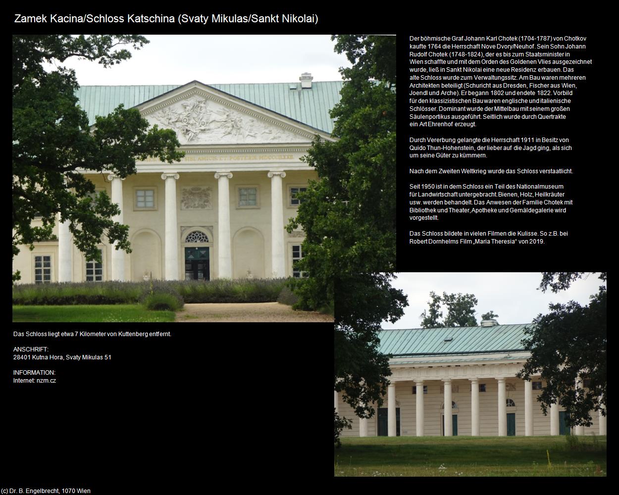 Schloss Katschina (Svaty Mikulas/Sankt Nikolai) in Kulturatlas-TSCHECHIEN