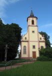 Sankt-Bernharduskirche und Polizeipr&auml;sidium  (Rastatt)