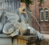Pfeiferbrunnen und Fruchthalle (Rastatt)
