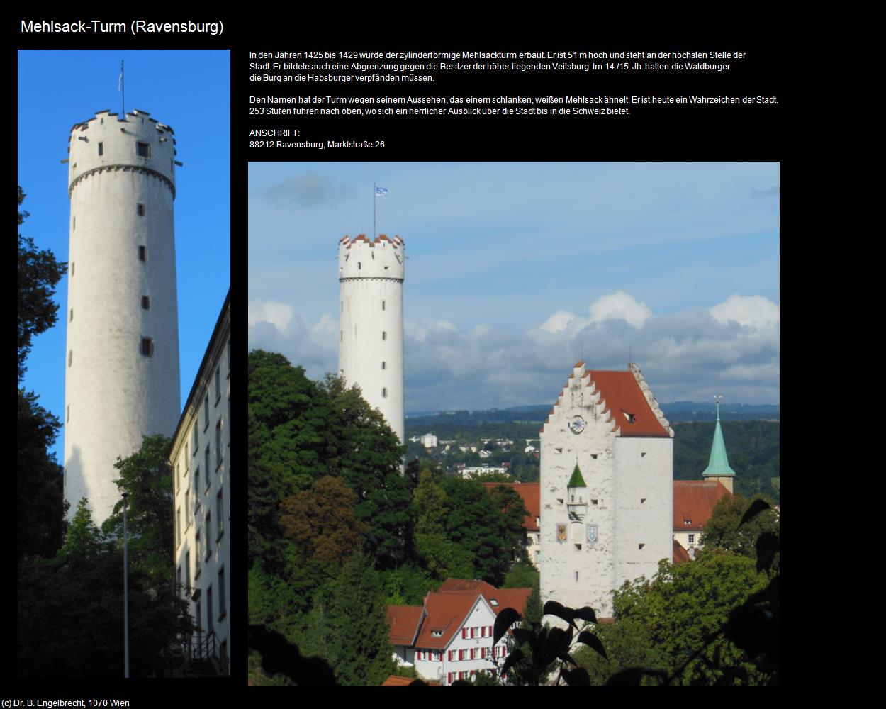 Mehlsack-Turm (Ravensburg) in Kulturatlas-BADEN-WÜRTTEMBERG