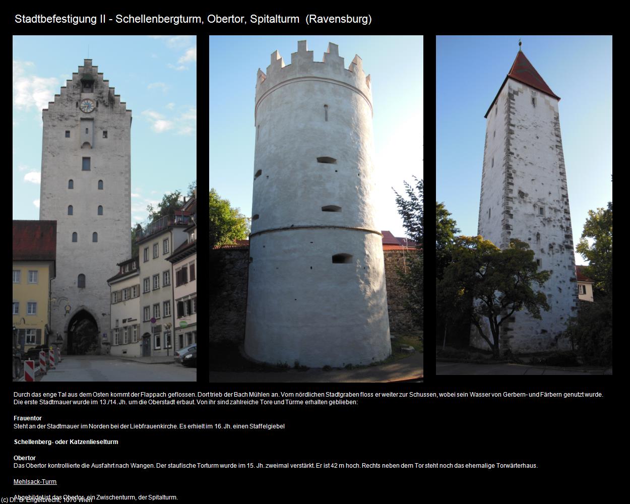 Schellenbergturm, Obertor, Spitalturm  (Ravensburg) in Kulturatlas-BADEN-WÜRTTEMBERG(c)B.Engelbrecht