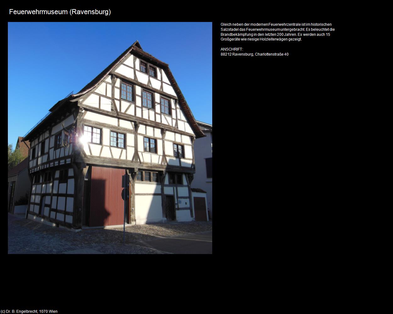 Feuerwehrmuseum (Ravensburg) in Kulturatlas-BADEN-WÜRTTEMBERG