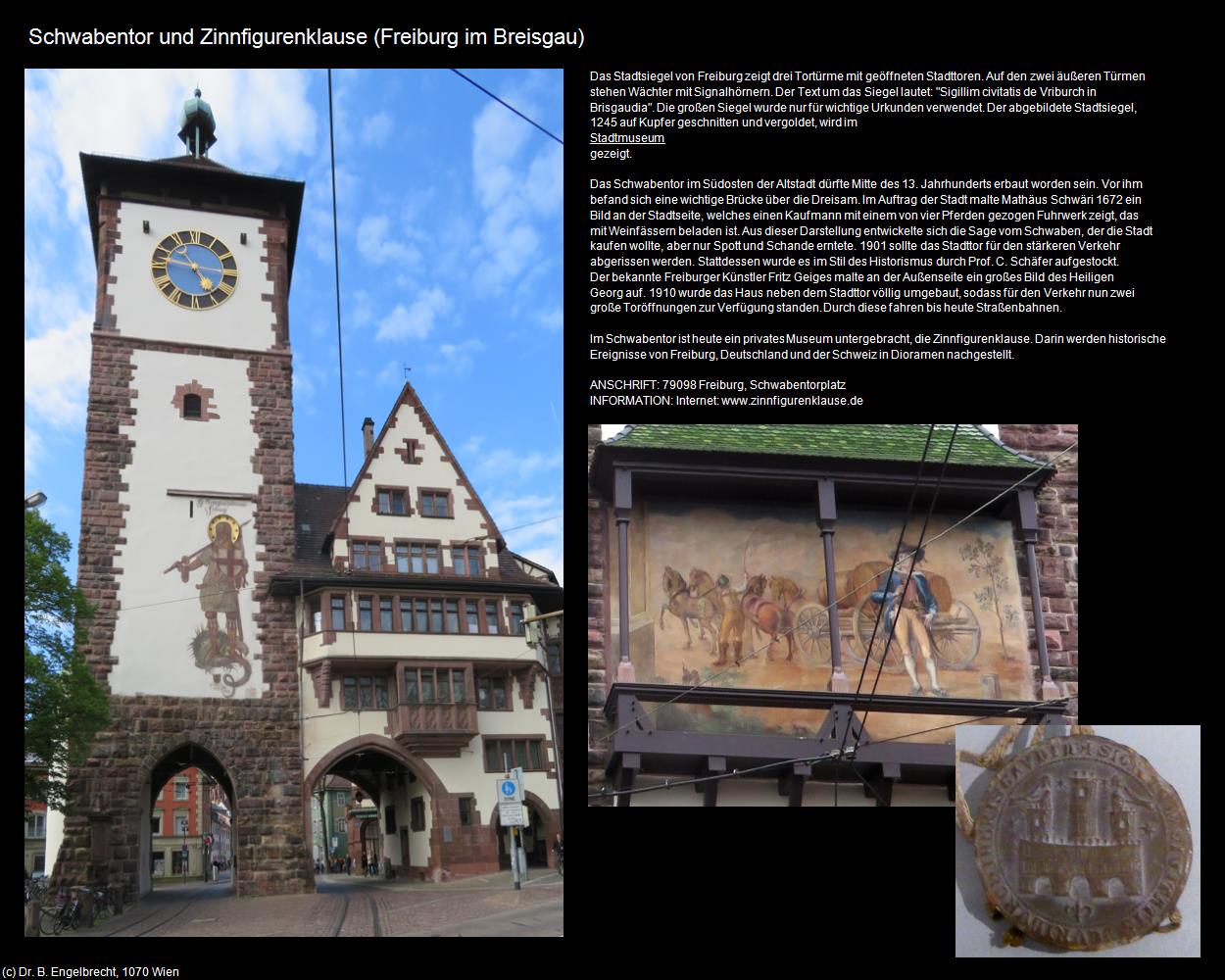 Schwabentor und Zinnfigurenklause (Freiburg im Breisgau) in Kulturatlas-BADEN-WÜRTTEMBERG(c)B.Engelbrecht