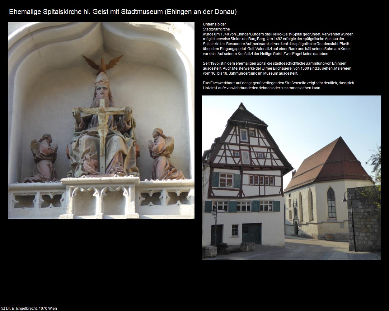 Ehem. Spitalskirche hl. Geist mit Stadtmuseum (Ehingen an der Donau) in Kulturatlas-BADEN-WÜRTTEMBERG(c)B.Engelbrecht