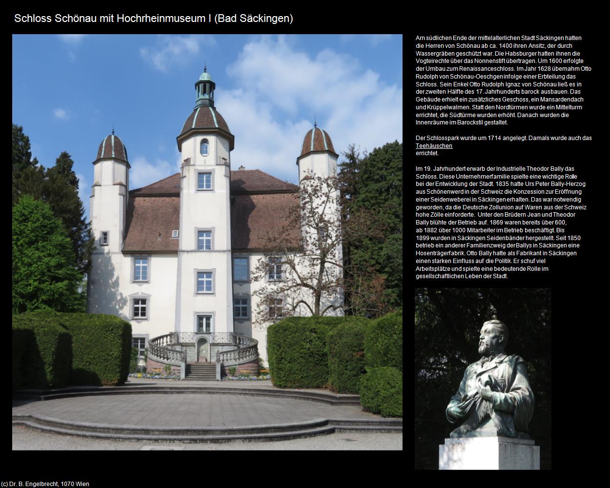 Schloss Schönau mit Hochrheinmuseum I (Bad Säckingen) in Kulturatlas-BADEN-WÜRTTEMBERG(c)B.Engelbrecht