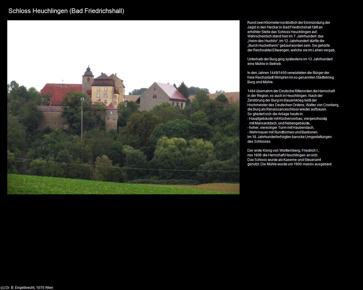 Schloss Heuchlingen (Bad Friedrichshall) in Kulturatlas-BADEN-WÜRTTEMBERG