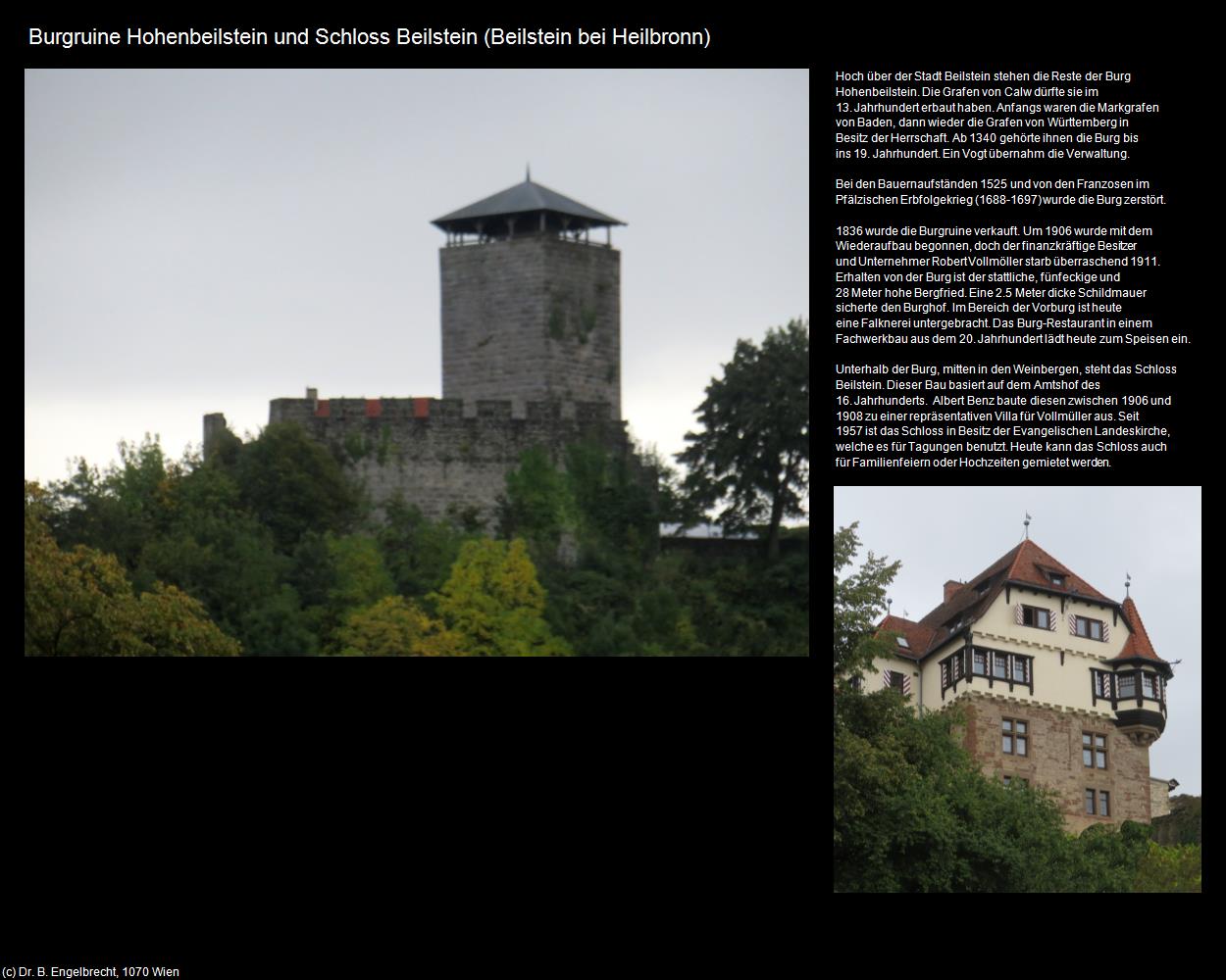 Burgruine Hohenbeilstein (Beilstein bei Heilbronn) in Kulturatlas-BADEN-WÜRTTEMBERG