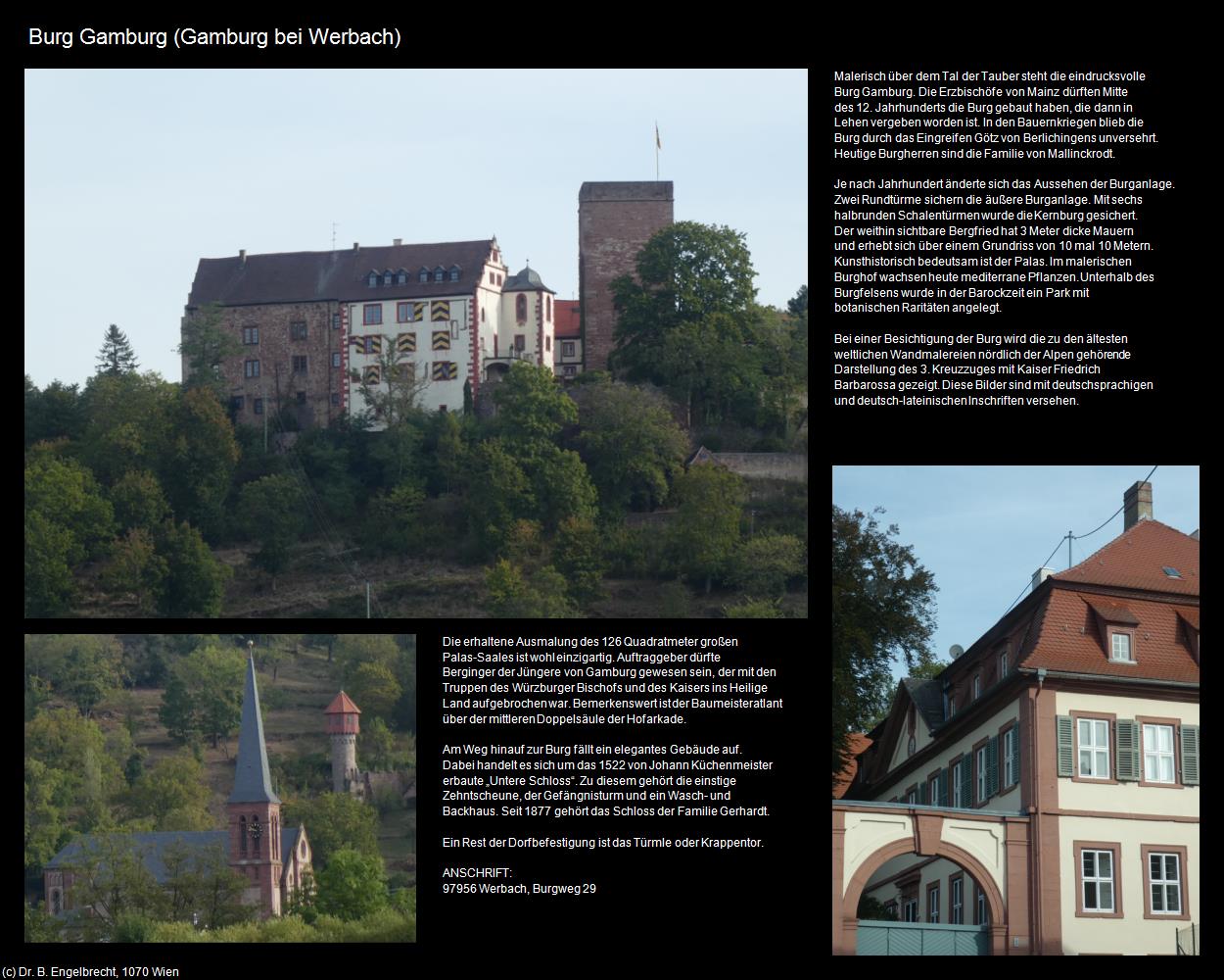 Burg Gamburg (Gamburg bei Werbach) in Kulturatlas-BADEN-WÜRTTEMBERG