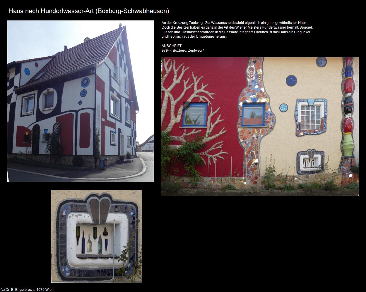 Haus nach Hundertwasser-Art (Schwabhausen)  (Boxberg) in Kulturatlas-BADEN-WÜRTTEMBERG
