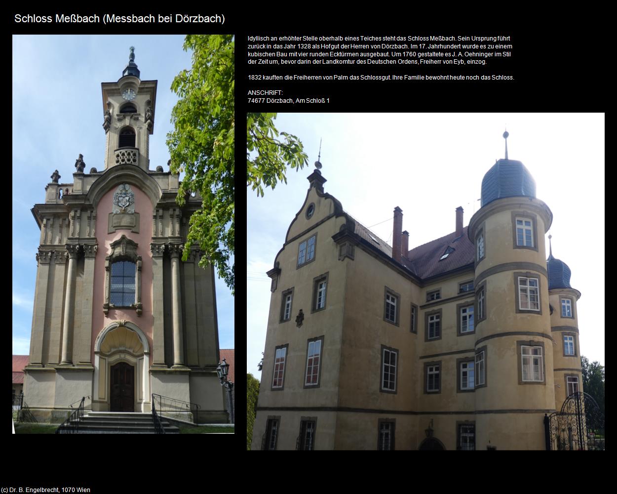 Schloss Meßbach (Meßbach)  (Meßbach bei Dörzbach) in Kulturatlas-BADEN-WÜRTTEMBERG