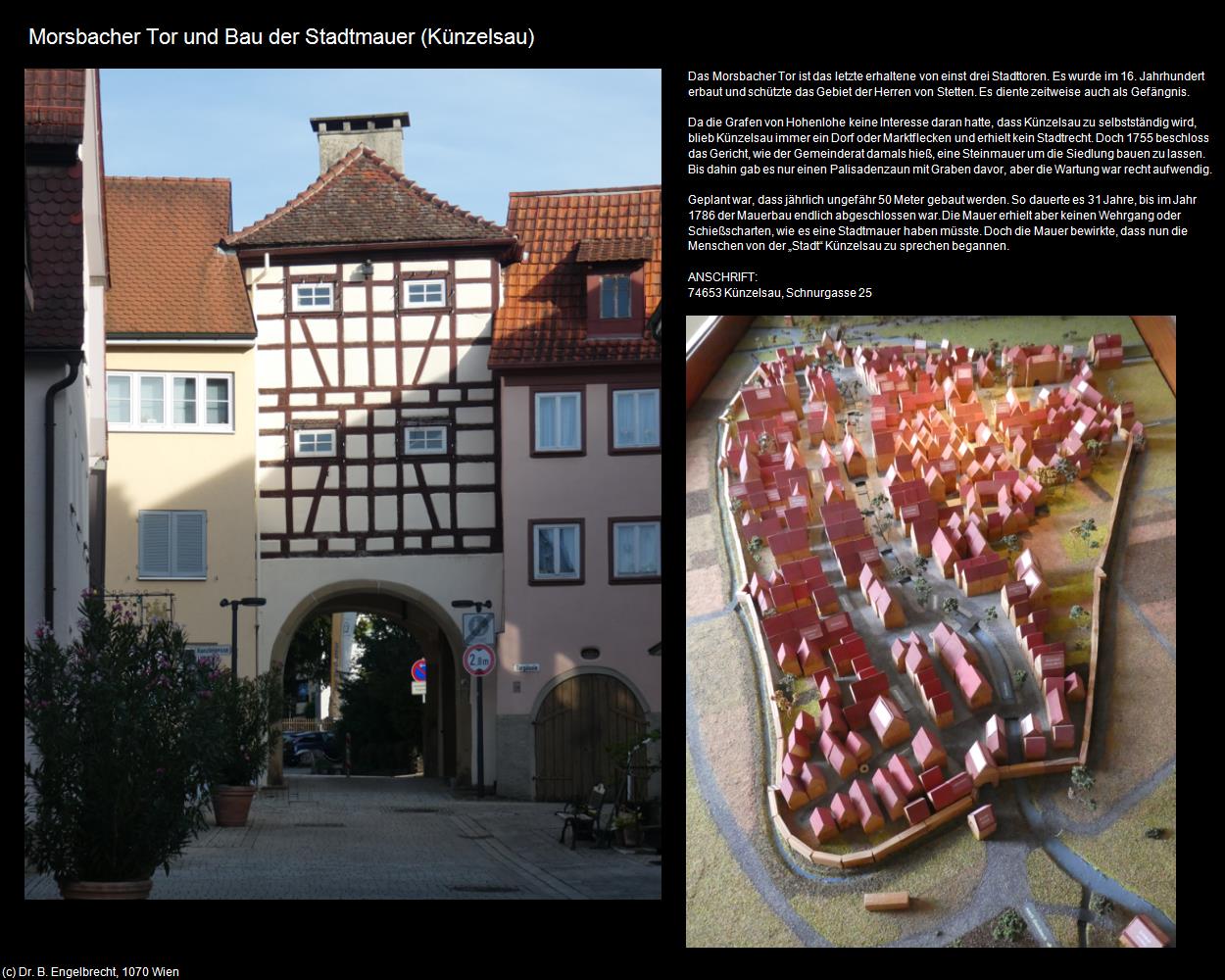 Morsbacher Tor und Bau der Stadtmauer (Künzelsau) in Kulturatlas-BADEN-WÜRTTEMBERG