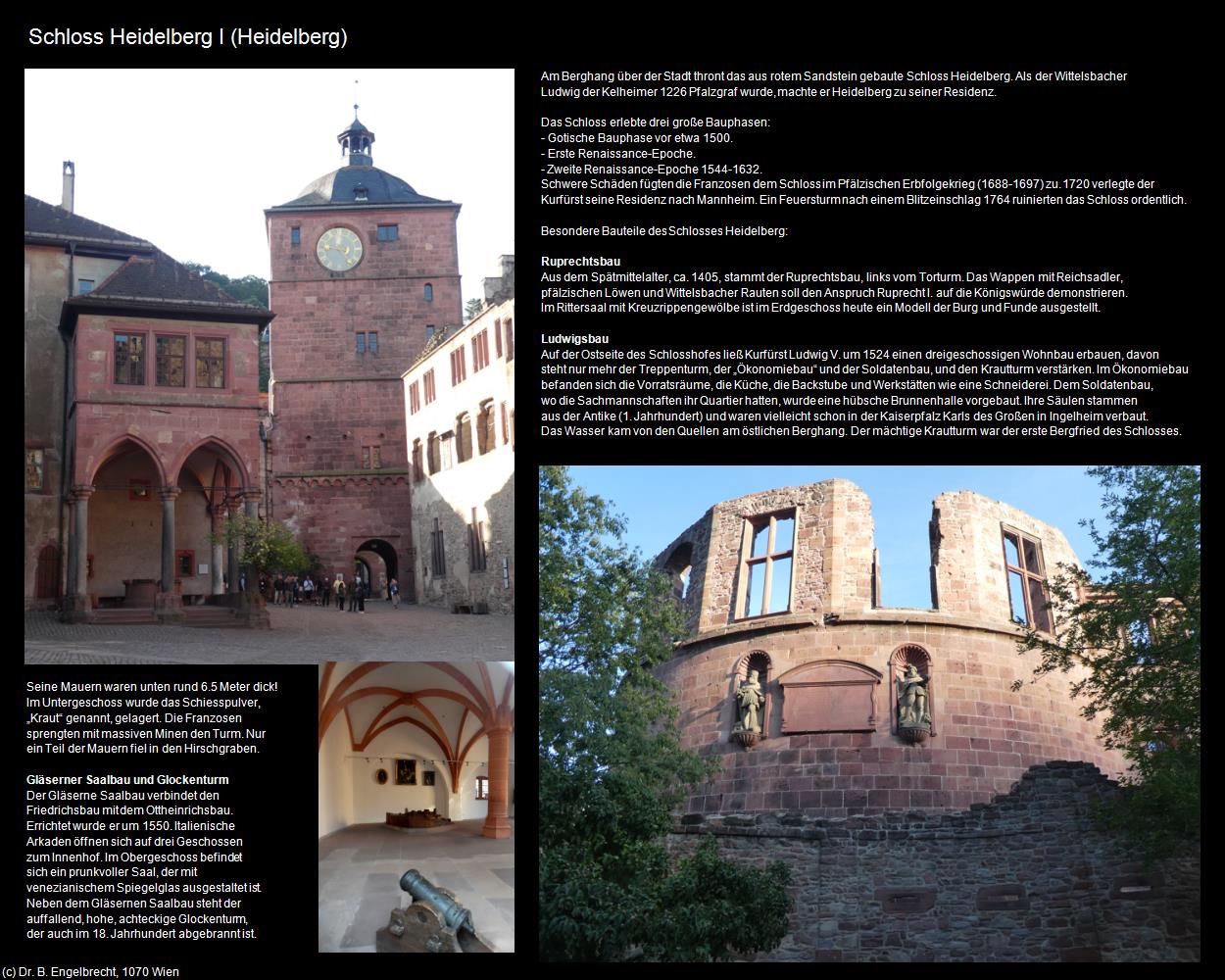 Schloss Heidelberg I (Heidelberg) in Kulturatlas-BADEN-WÜRTTEMBERG