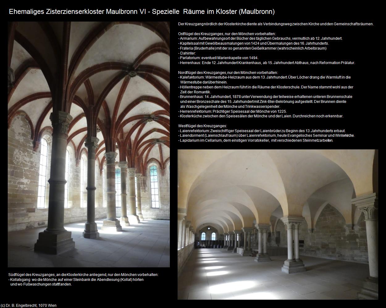 Spezielle Räume im Kloster VI (Maulbronn) in Kulturatlas-BADEN-WÜRTTEMBERG