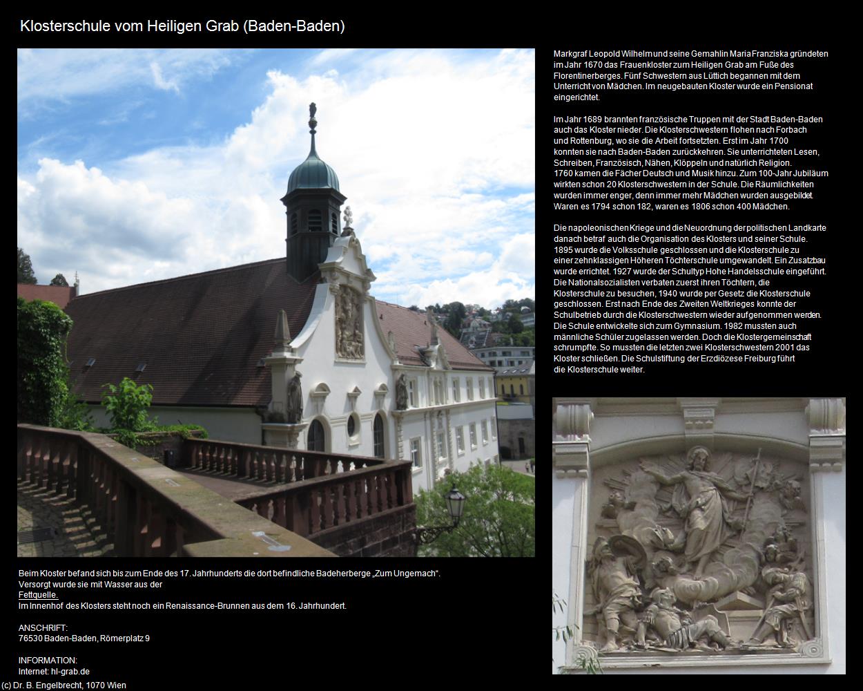 Klosterschule vom Heiligen Grab (Baden-Baden) in Kulturatlas-BADEN-WÜRTTEMBERG(c)B.Engelbrecht