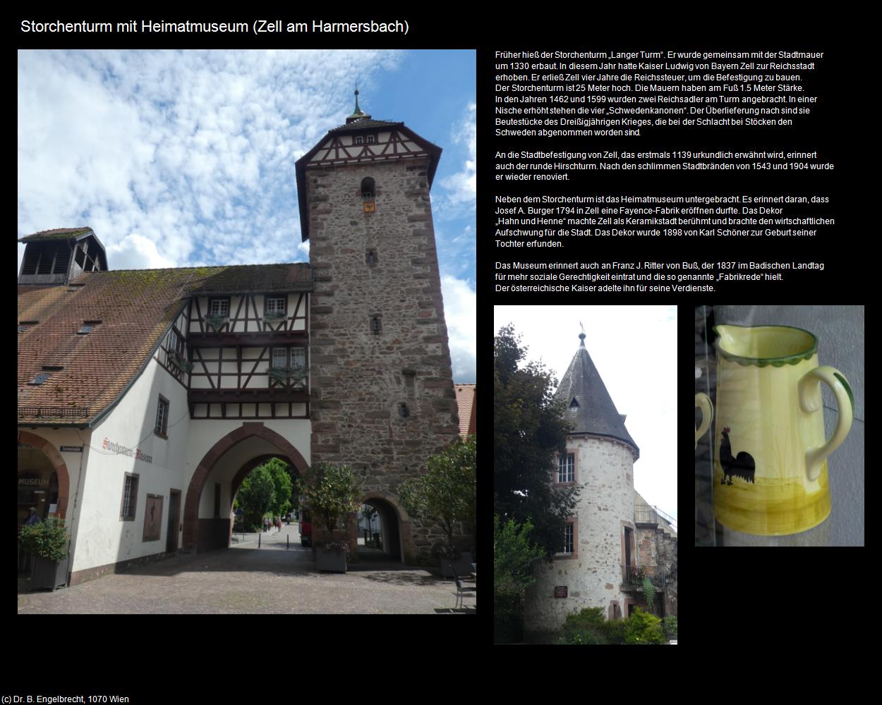 Storchenturm mit Heimatmuseum (Zell am Harmersbach) in Kulturatlas-BADEN-WÜRTTEMBERG