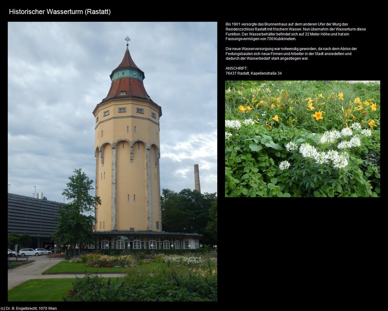Historischer Wasserturm (Rastatt) in Kulturatlas-BADEN-WÜRTTEMBERG