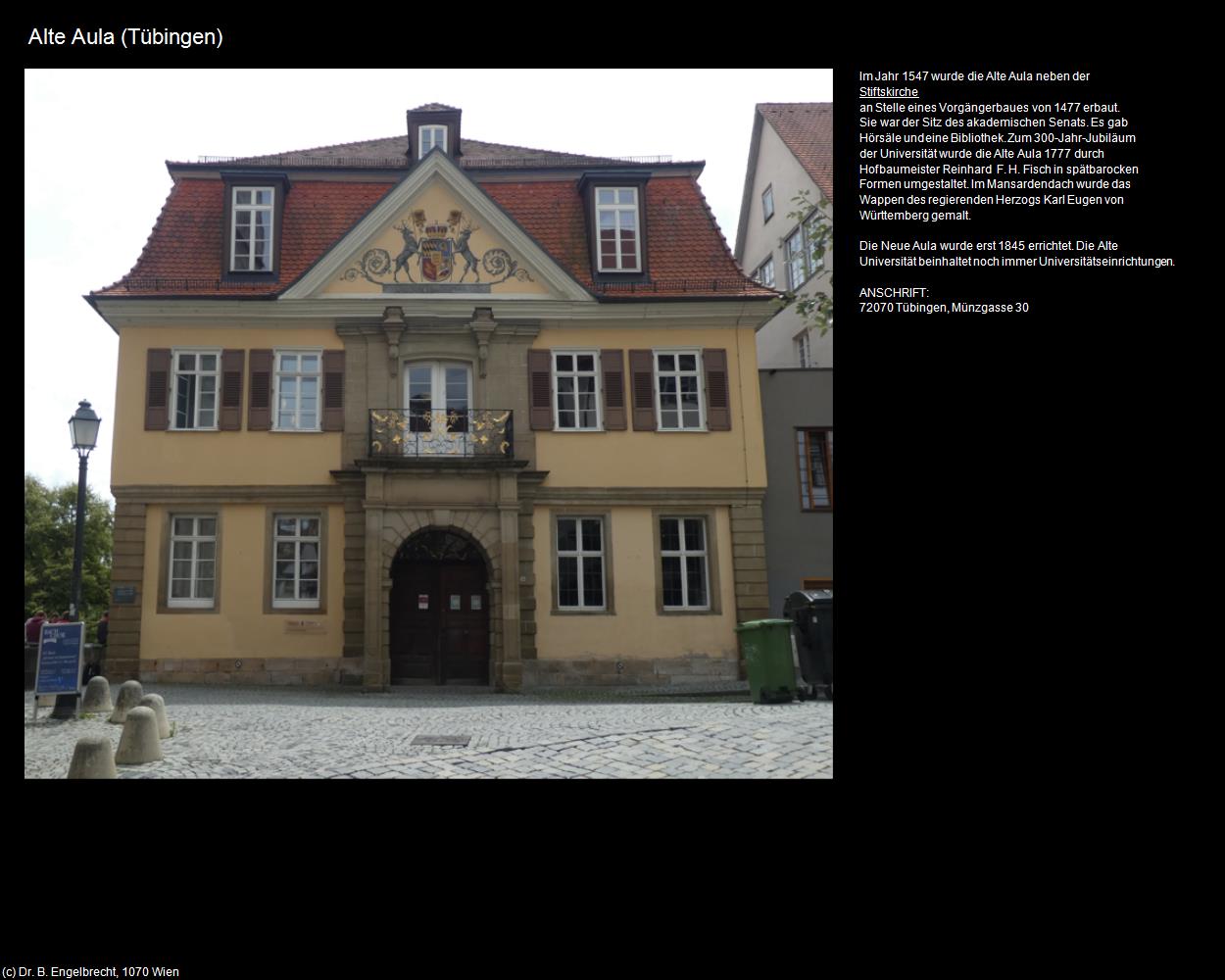 Alte Aula (Tübingen) in Kulturatlas-BADEN-WÜRTTEMBERG(c)B.Engelbrecht