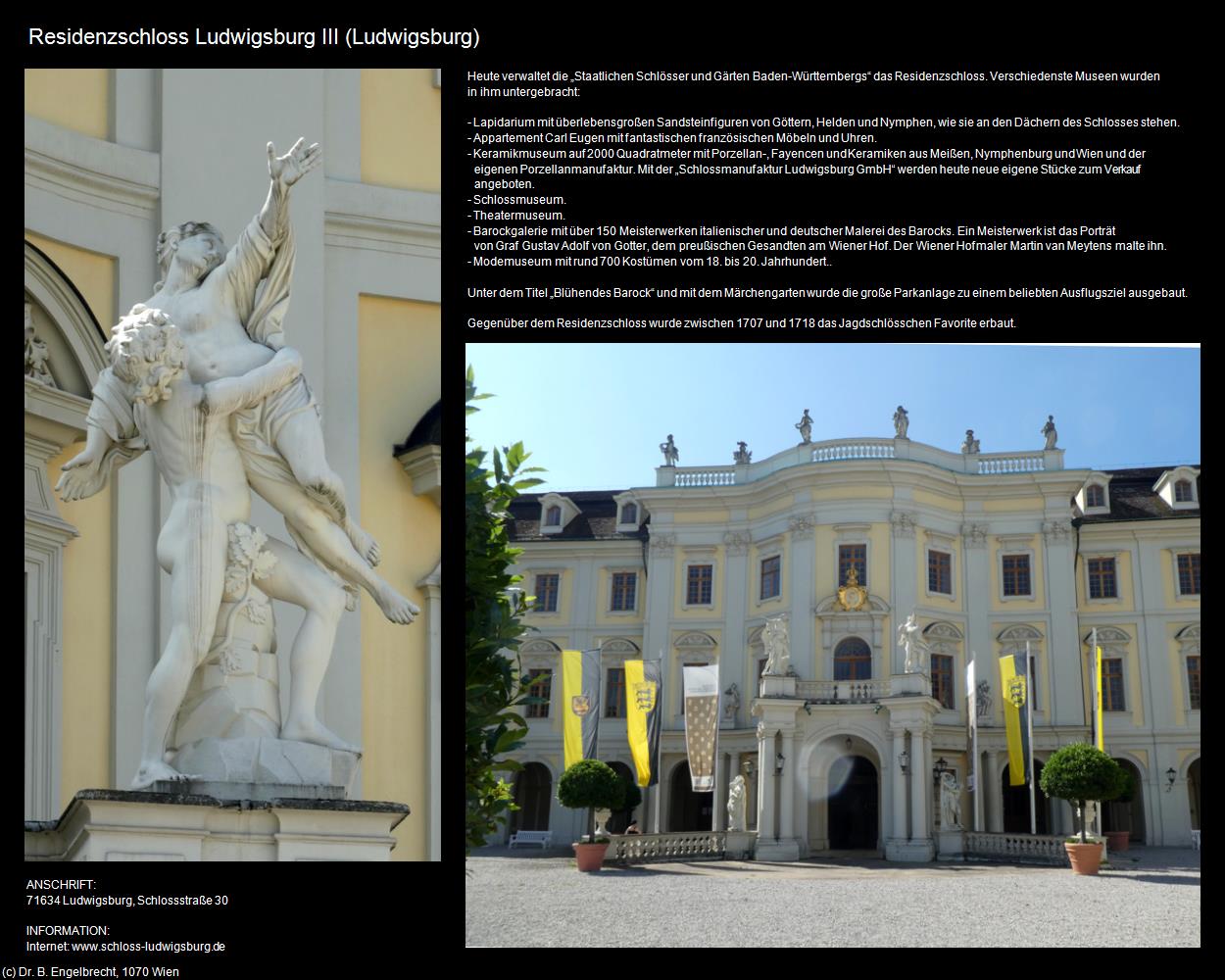 Residenzschloss Ludwigsburg III (Ludwigsburg) in Kulturatlas-BADEN-WÜRTTEMBERG