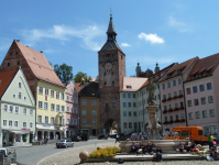 Hauptplatz mit Rathaus und Schmalzturm  (Landsberg am Lech)