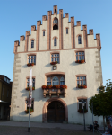 Renaissancebrunnen und Rathaus (Hammelburg  )