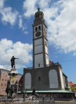 Perlachturm und Kirche hl. Peter (Augsburg)